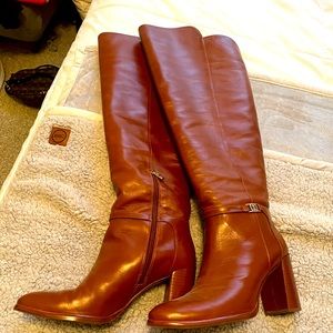Antonio Melani boots- very gently worn; color is Cognac.